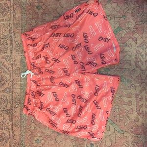 Combat iron apparel mesh athletic shorts size large pink pistols